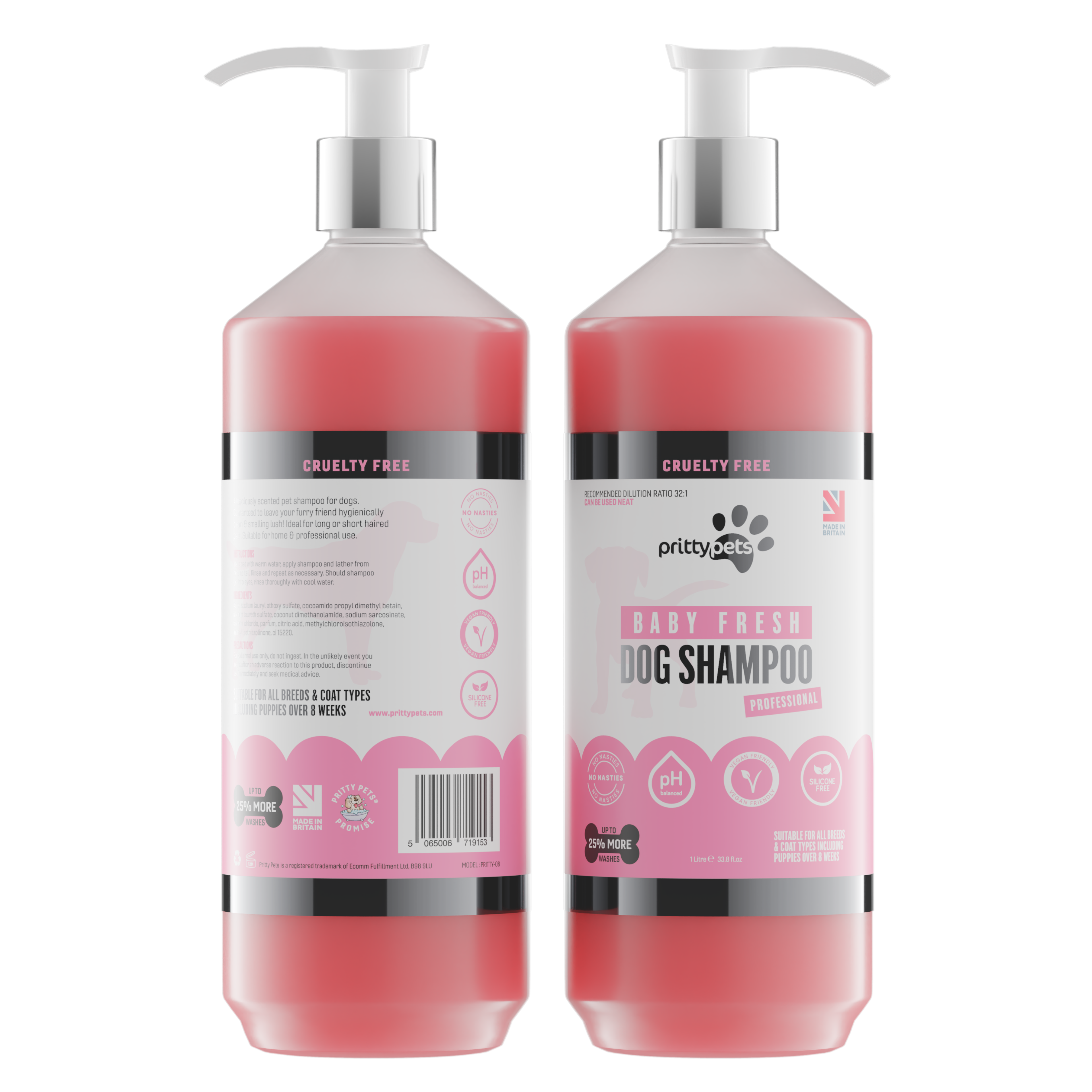 Pritty Pets Baby Fresh Dog Shampoo