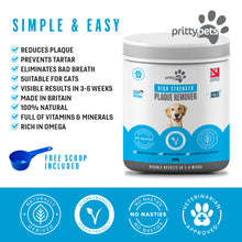 Load image into Gallery viewer, Pritty Pets Plaque Remover - 100% Natural Plaque & Tartar Treatment